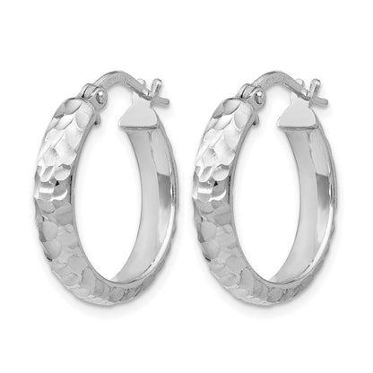 Sterlingsilber Ss Radiant Essence Rhodiniert Klappbar Creolen