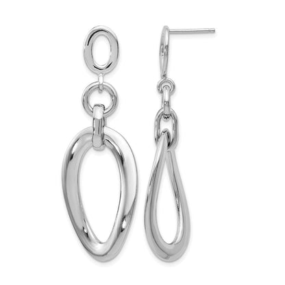 Sterlingsilber Poliert Stecker Ohrhänger