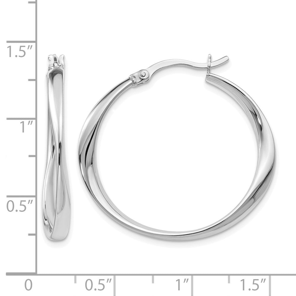 Sterlingsilber Poliert Creolen
