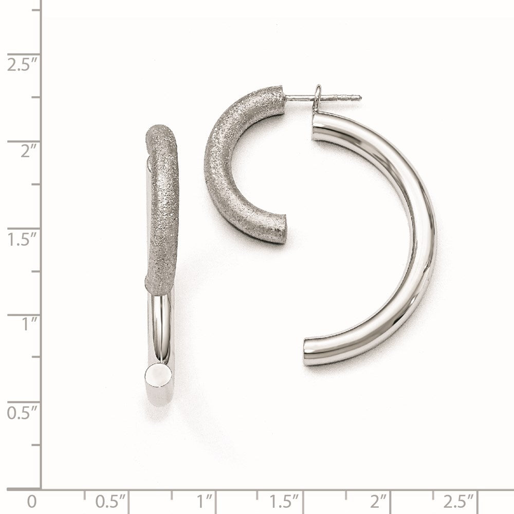 Sterlingsilber Poliert Diamantiert Removable Vorderseite Rückseite Ohrringe