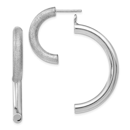 Sterlingsilber Poliert Diamantiert Removable Vorderseite Rückseite Ohrringe