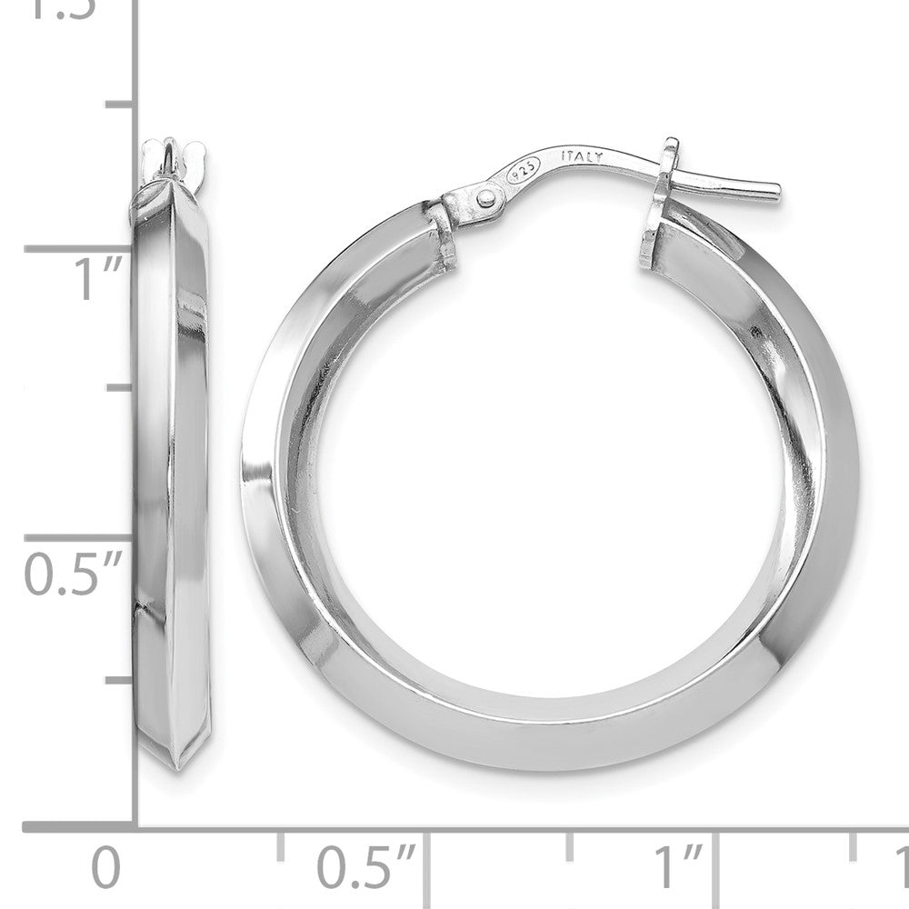 Sterlingsilber Poliert Creolen