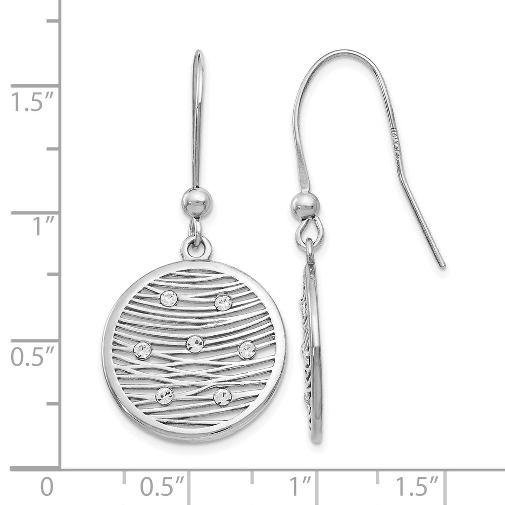 Sterlingsilber Poliert Preciosa Kristall Ohrringe