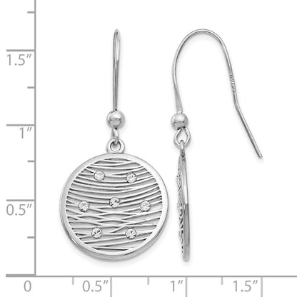 Sterlingsilber Poliert Preciosa Kristall Ohrringe