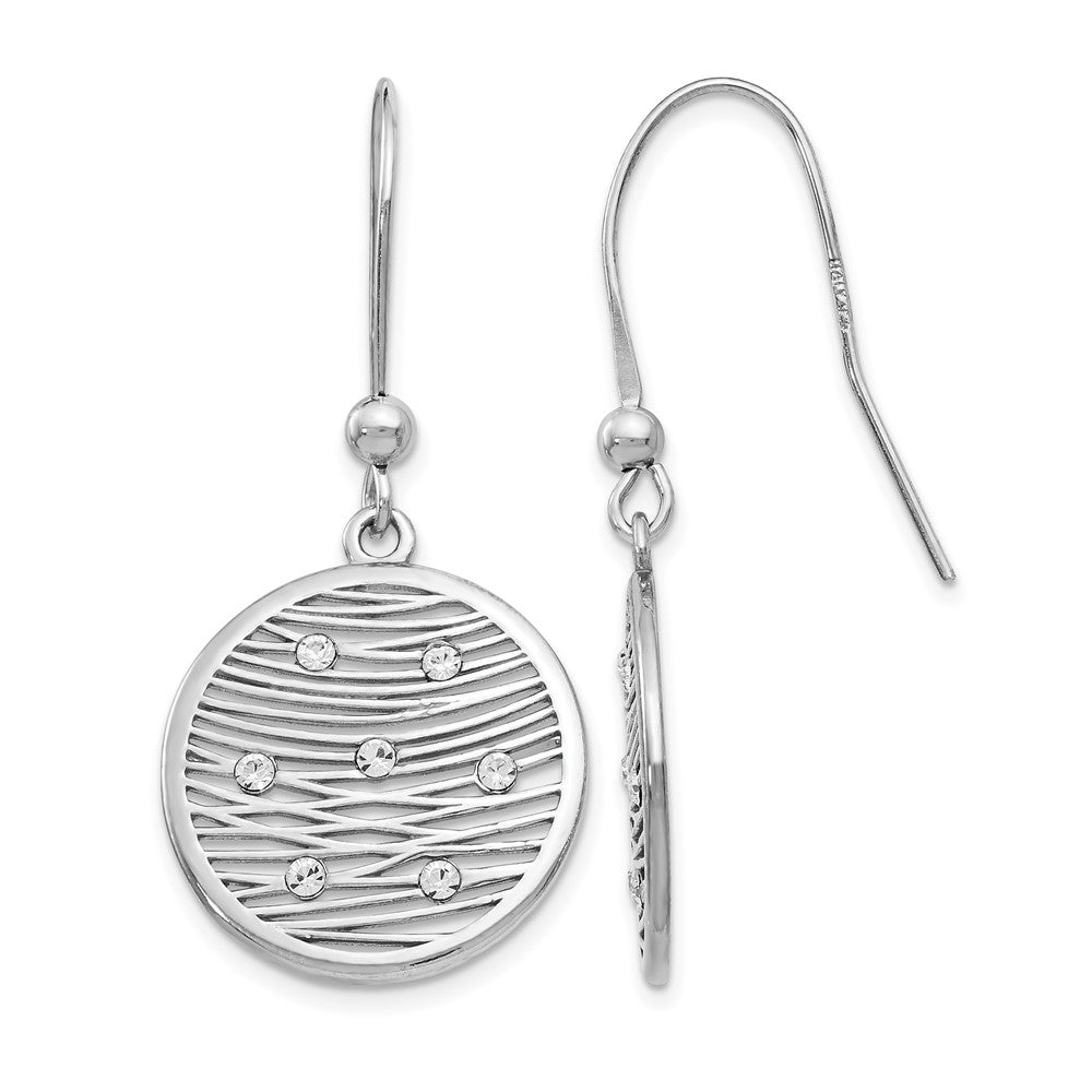 Sterlingsilber Poliert Preciosa Kristall Ohrringe
