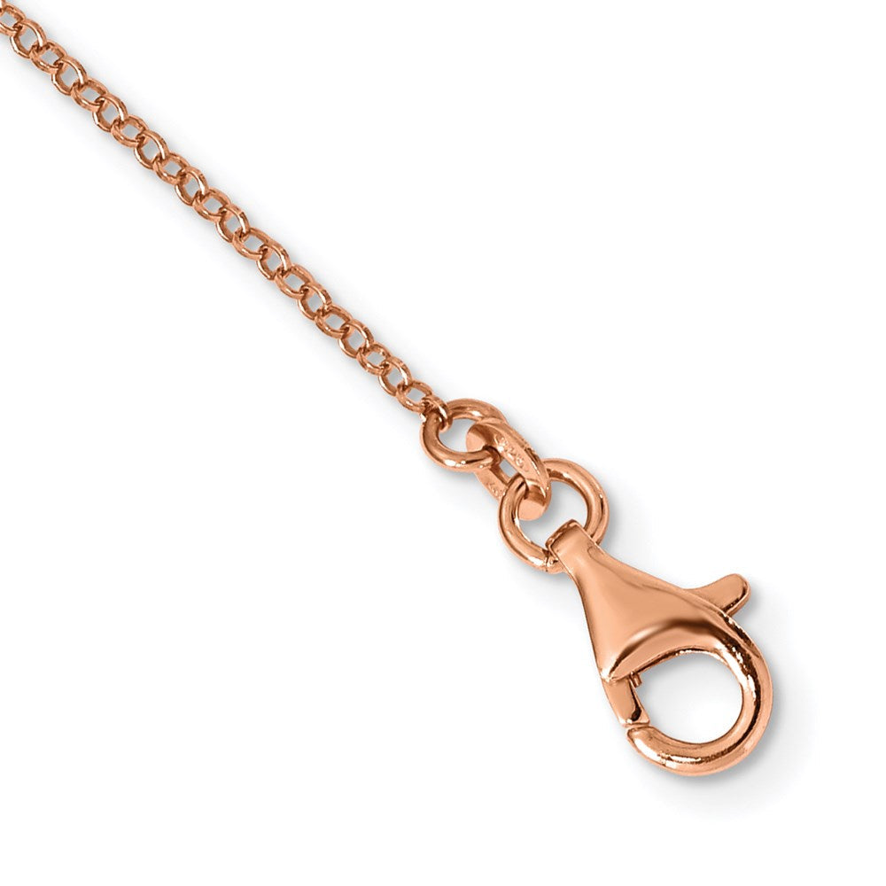 Sterlingsilber Roséfarben Fantasie Halskette