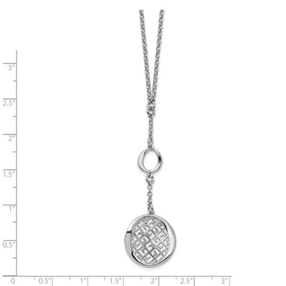 Sterlingsilber Rhodiniert Filigran mit 1.5 Zoll Verlängerung. Halskette
