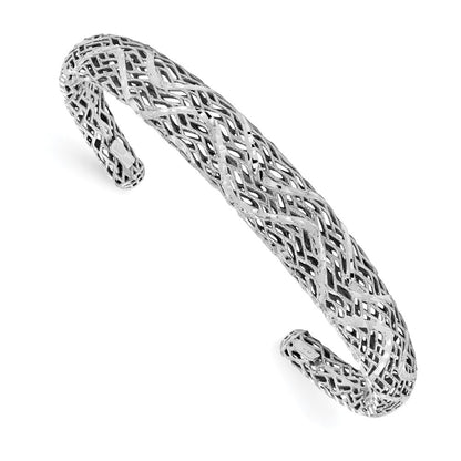 Sterlingsilber Poliert Diamantiert Armreif