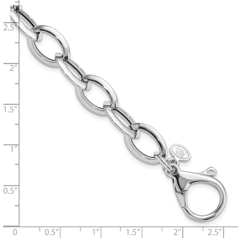 Sterlingsilber Rhodiniert Poliert Fantasieglieder Armband