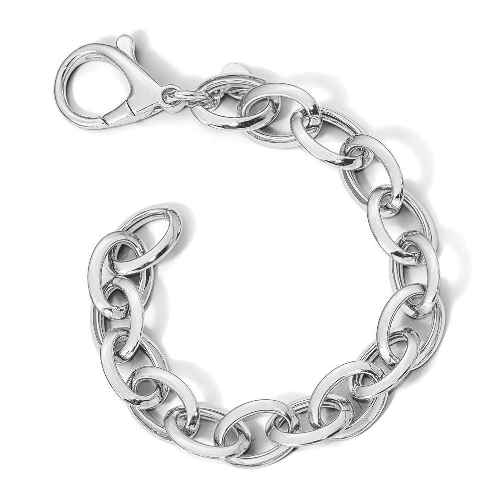 Sterlingsilber Rhodiniert Poliert Fantasieglieder Armband