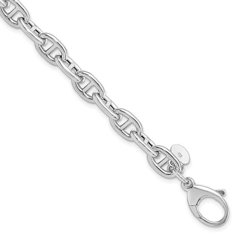 Sterlingsilber Rhodiniert Poliert Fantasieglieder Armband