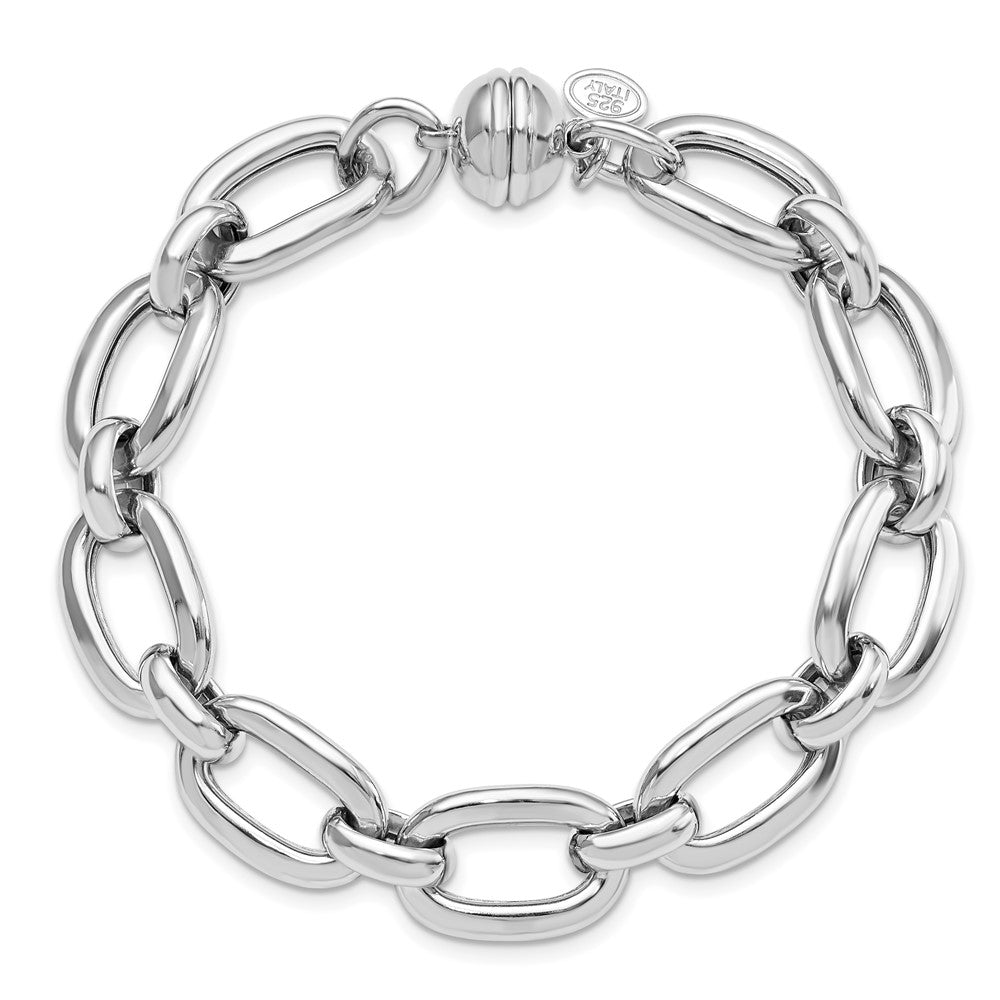 Sterlingsilber Rhodiniert Poliert Fantasieglieder Armband