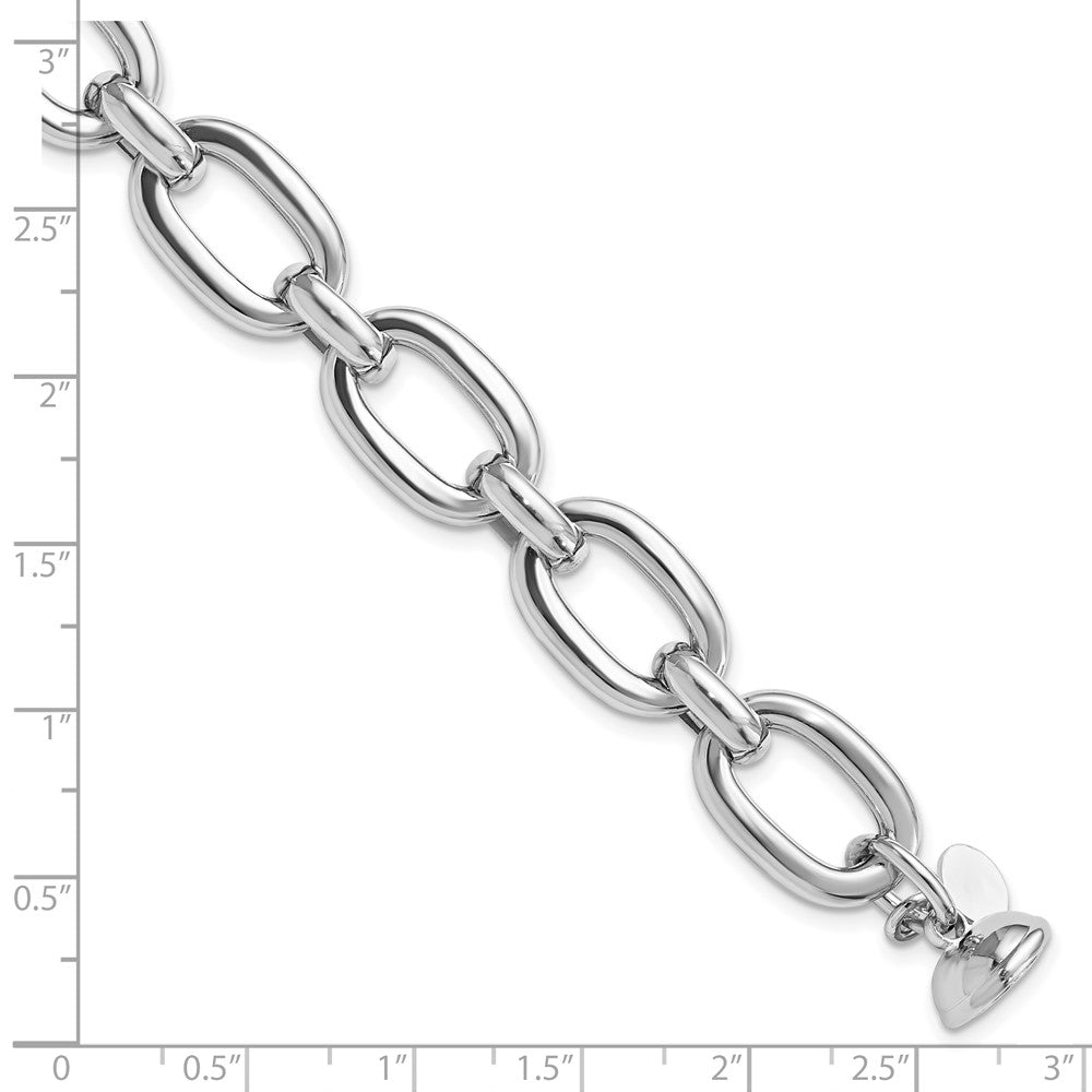 Sterlingsilber Rhodiniert Poliert Fantasieglieder Armband