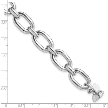 Sterlingsilber Rhodiniert Poliert Fantasieglieder Armband