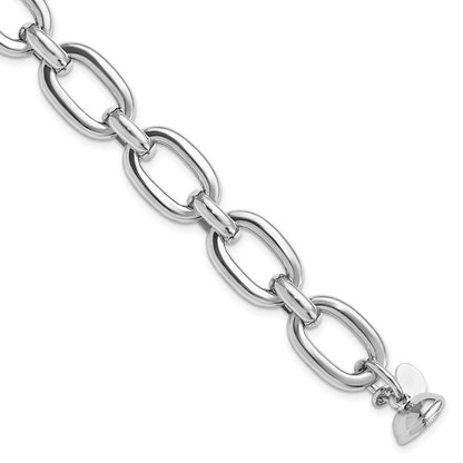 Sterlingsilber Rhodiniert Poliert Fantasieglieder Armband