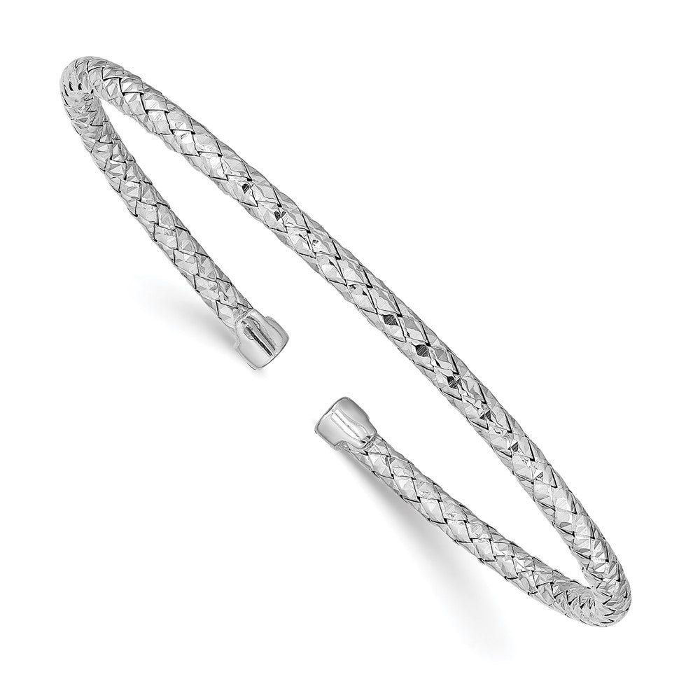 Sterlingsilber Rhodiniert Poliert Armreif