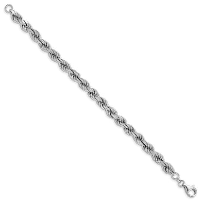 Sterlingsilber Rhodiniert Poliert Fantasie Kordel Armband