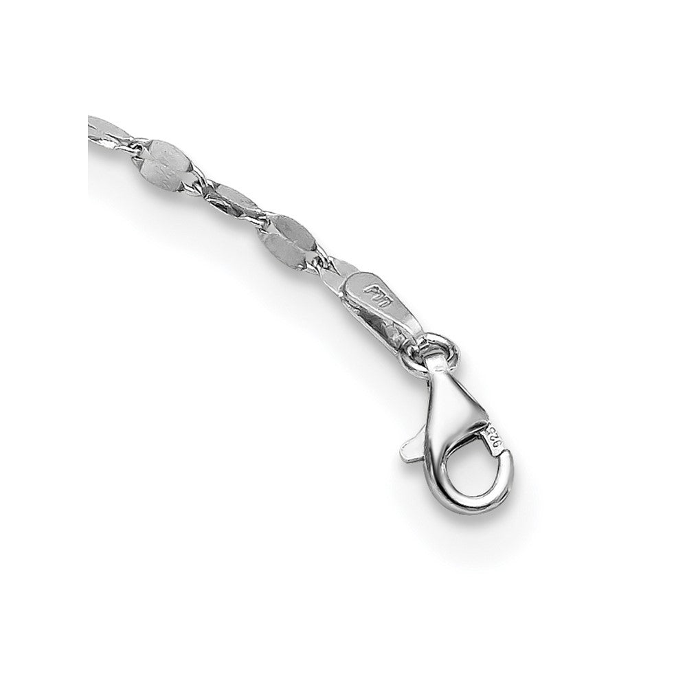 Sterlingsilber Rhodiniert Poliert Multi Strang Halskette