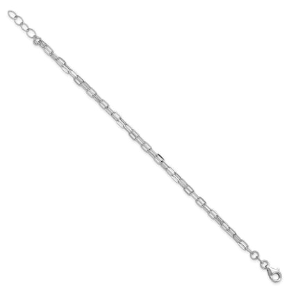 Sterlingsilber Rhodiniert Multi Strang mit 1 Zoll Armband