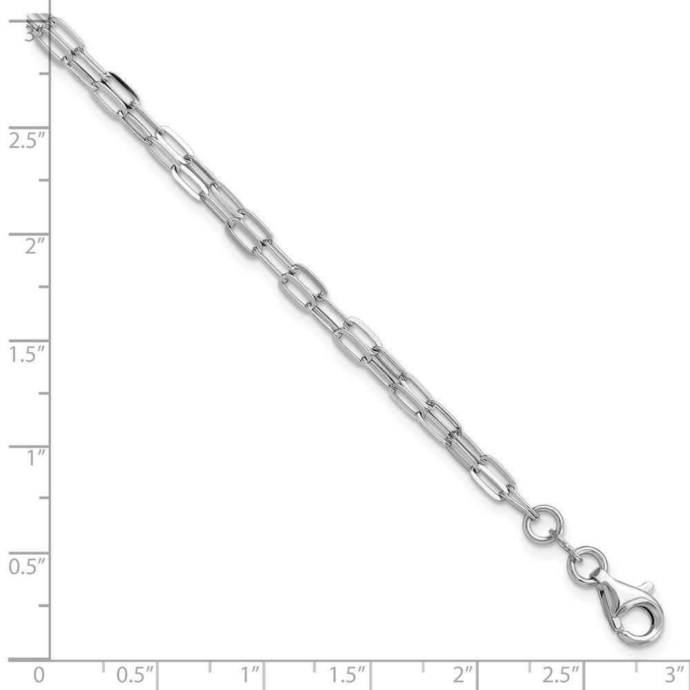 Sterlingsilber Rhodiniert Multi Strang mit 1 Zoll Armband