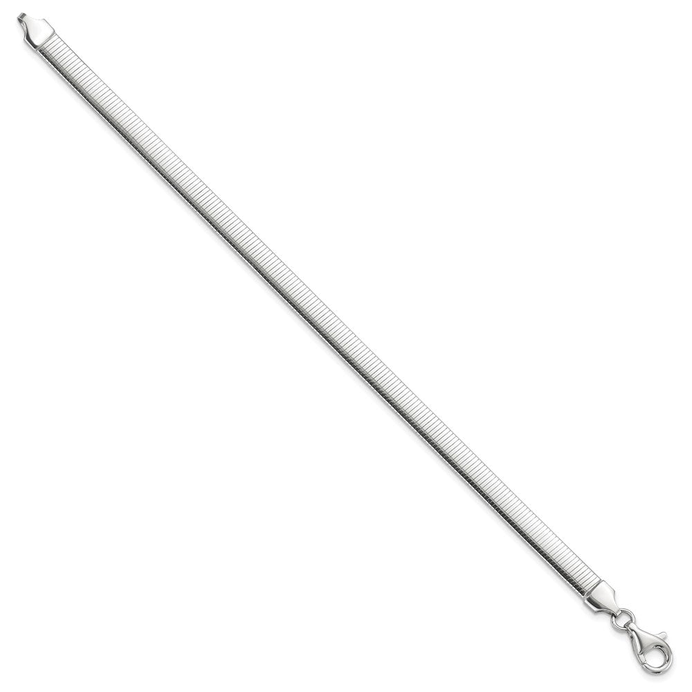 Sterlingsilber Rhodiniert Poliert Strukturiert Wendbar Armband