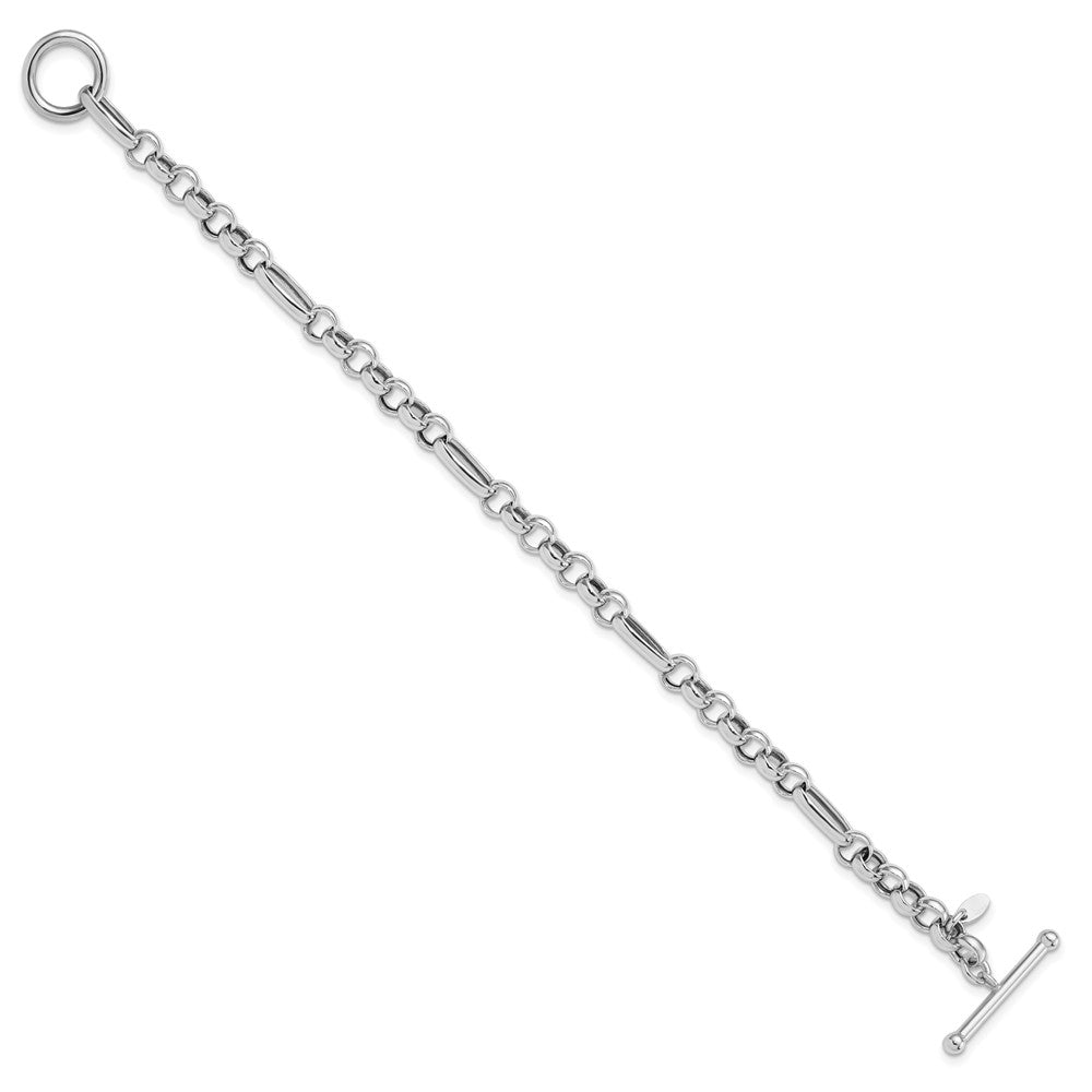 Sterlingsilber Rhodiniert Poliert Fantasieglieder Armband