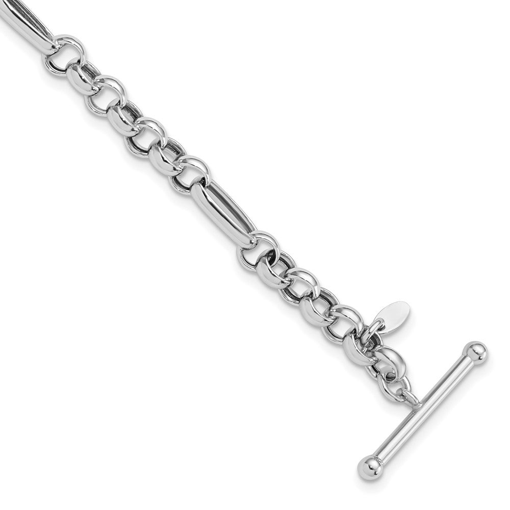 Sterlingsilber Rhodiniert Poliert Fantasieglieder Armband