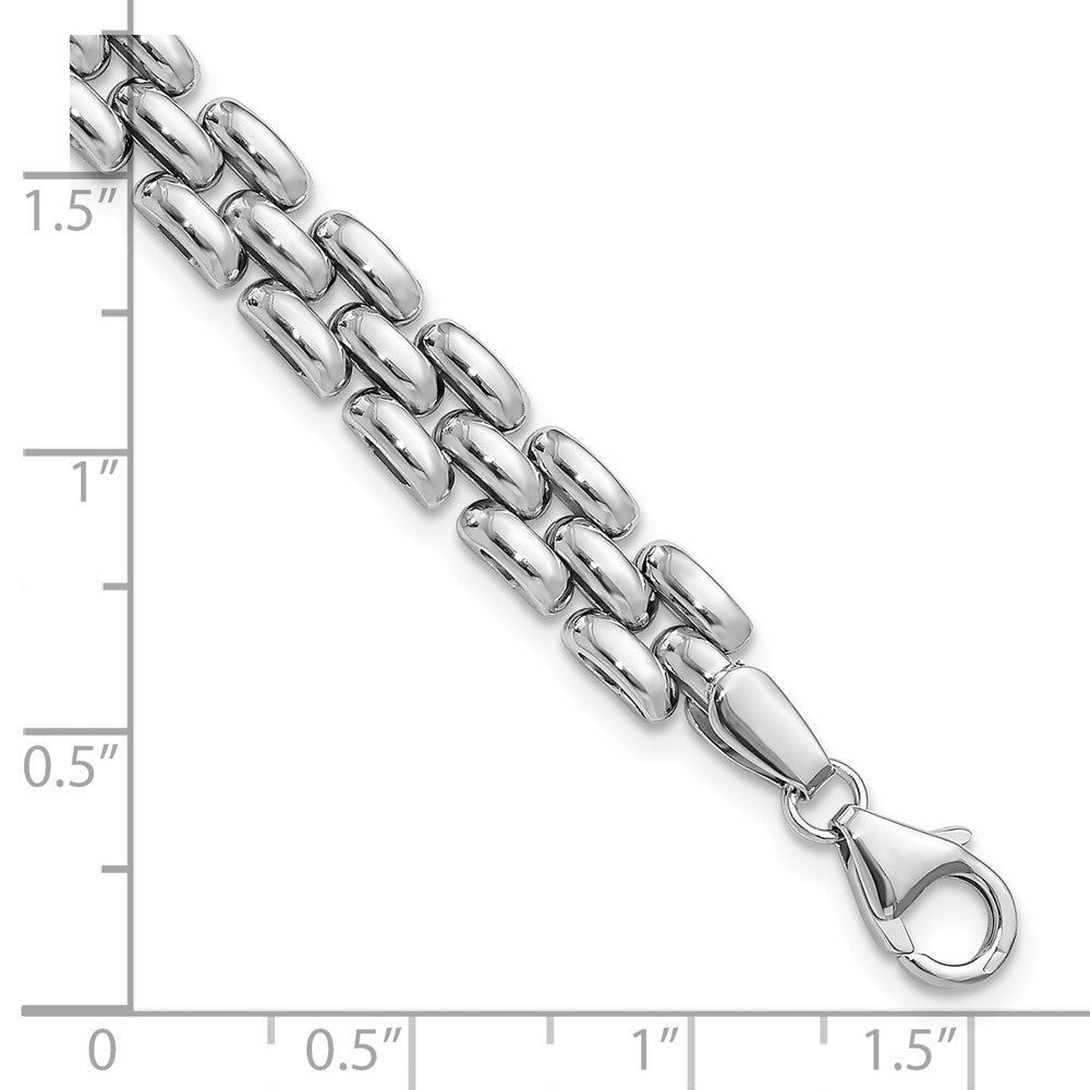 Sterlingsilber Rhodiniert Poliert Fantasieglieder Armband