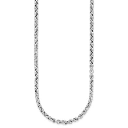 Sterlingsilber Rhodiniert Fantasieglieder Halskette