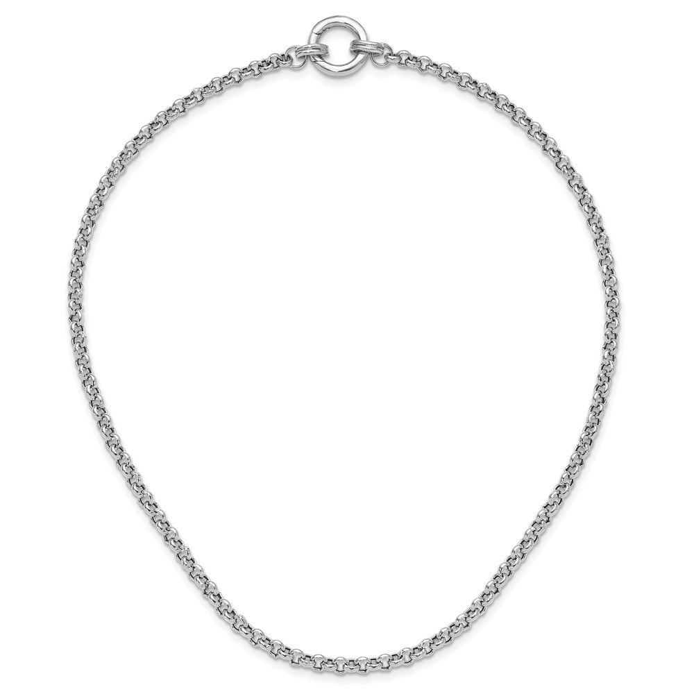 Sterlingsilber Rhodiniert Fantasieglieder Halskette