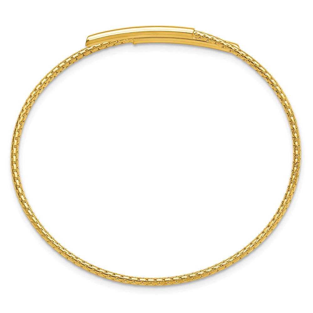 Vergoldet Sterlingsilber Poliert Bypass Manschette Armreif