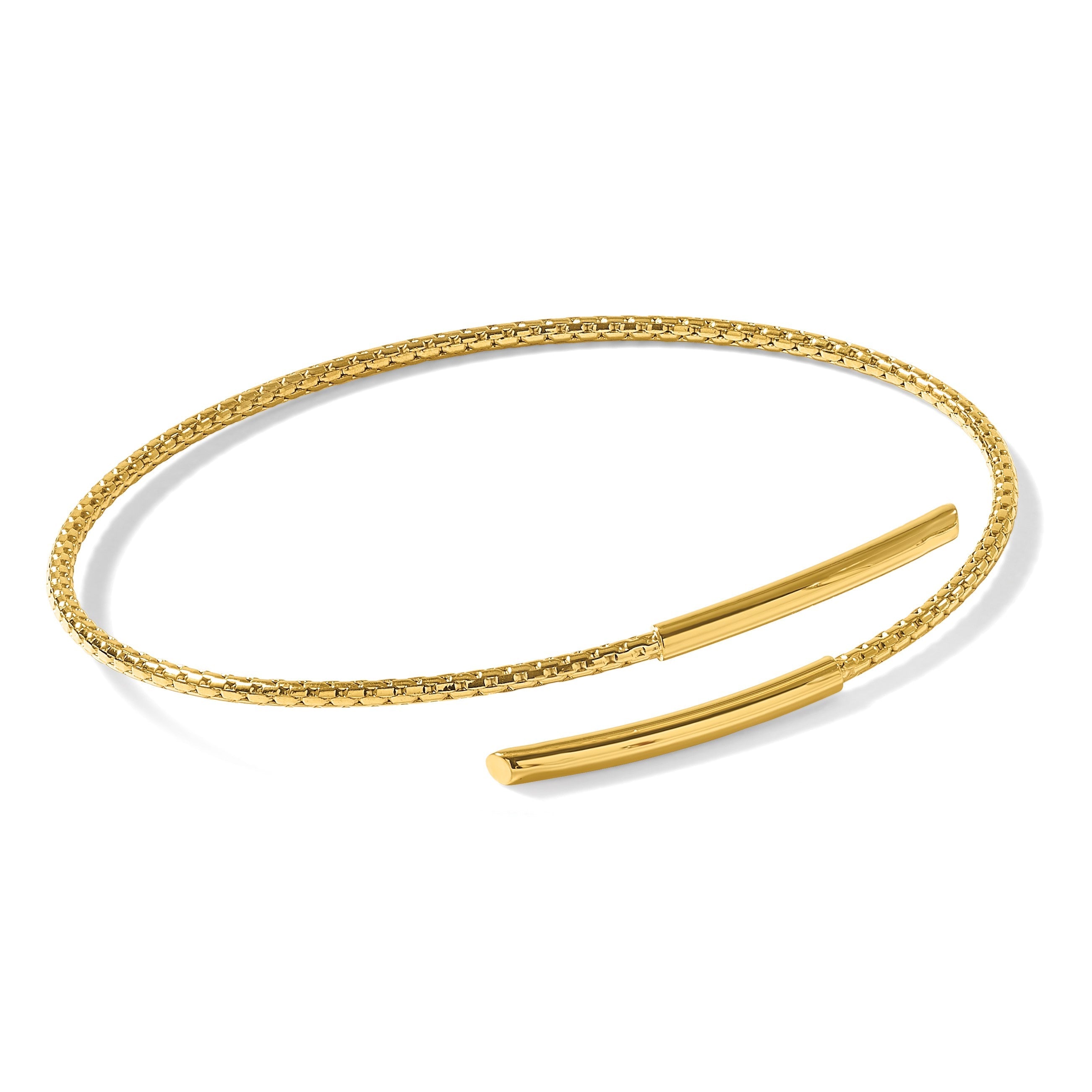 Vergoldet Sterlingsilber Poliert Bypass Manschette Armreif