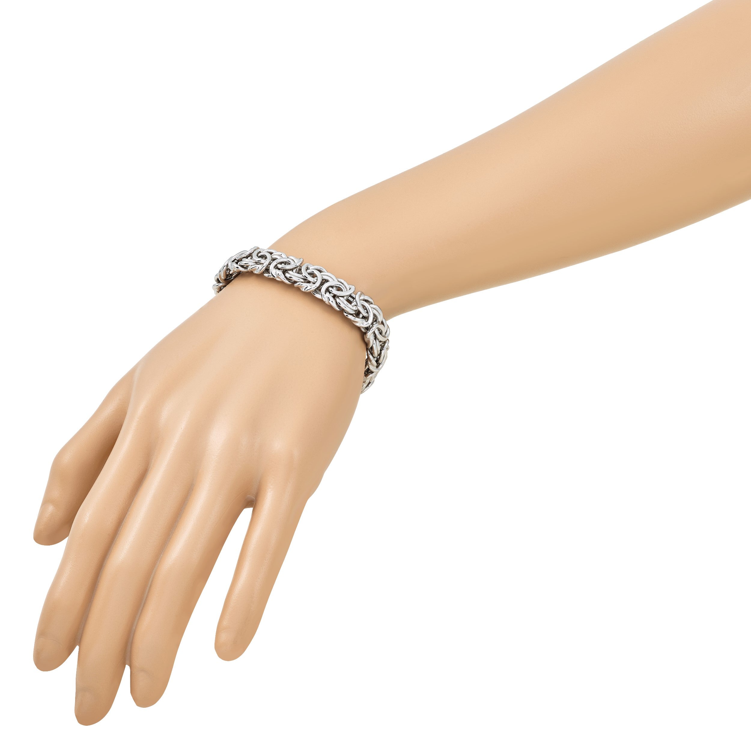 7.5 Zoll Sterlingsilber Fantasieglieder Armband