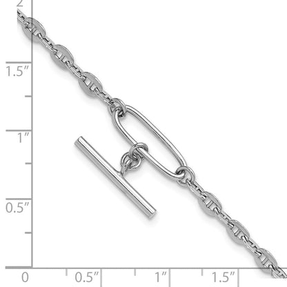 Sterlingsilber Rhodiniert Hängend Stab mit 1 Zoll Verlängerung. Armband