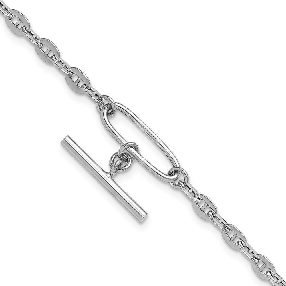 Sterlingsilber Rhodiniert Hängend Stab mit 1 Zoll Verlängerung. Armband