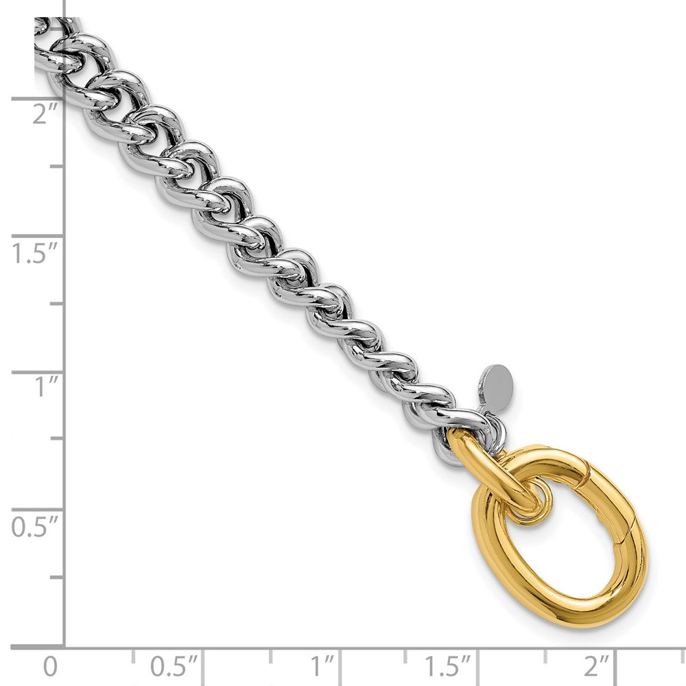 Vergoldet Sterlingsilber Rhodium und mit Panzer Glieder Armband