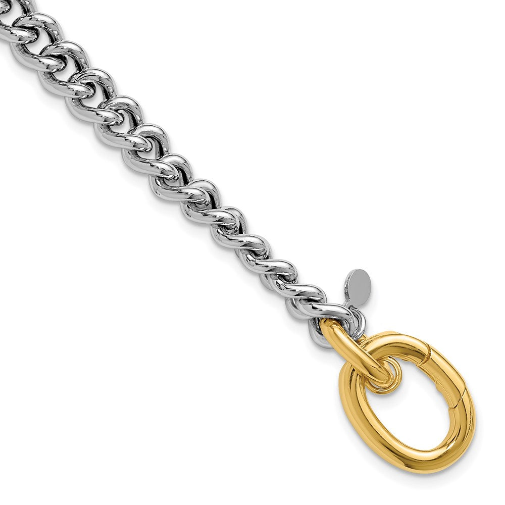 Vergoldet Sterlingsilber Rhodium und mit Panzer Glieder Armband