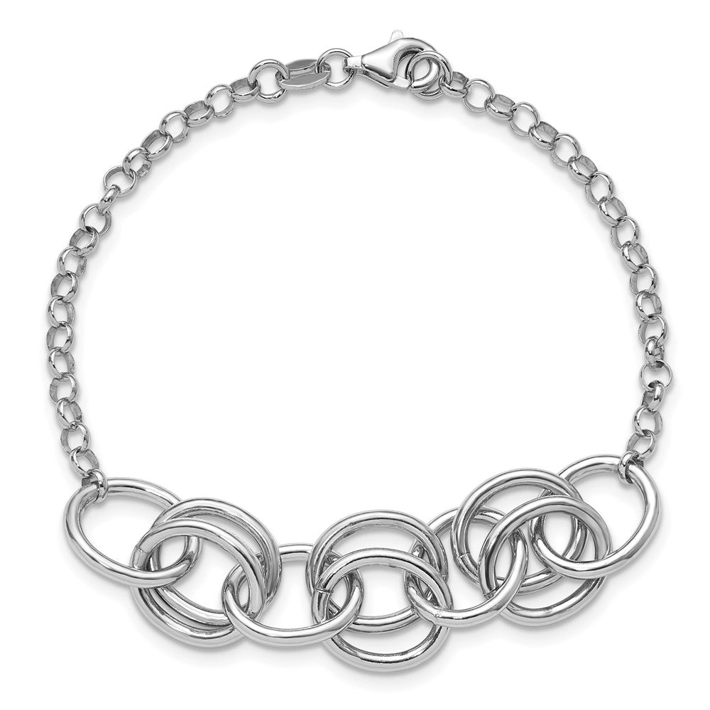 Sterlingsilber Rhodiniert Fantasieglieder Armband