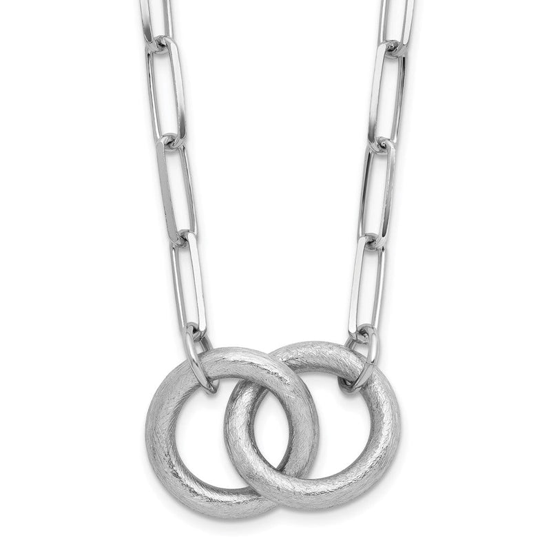Sterlingsilber Rhodiniert Fantasieglieder 1.75 Zoll Verlängerung. Halskette