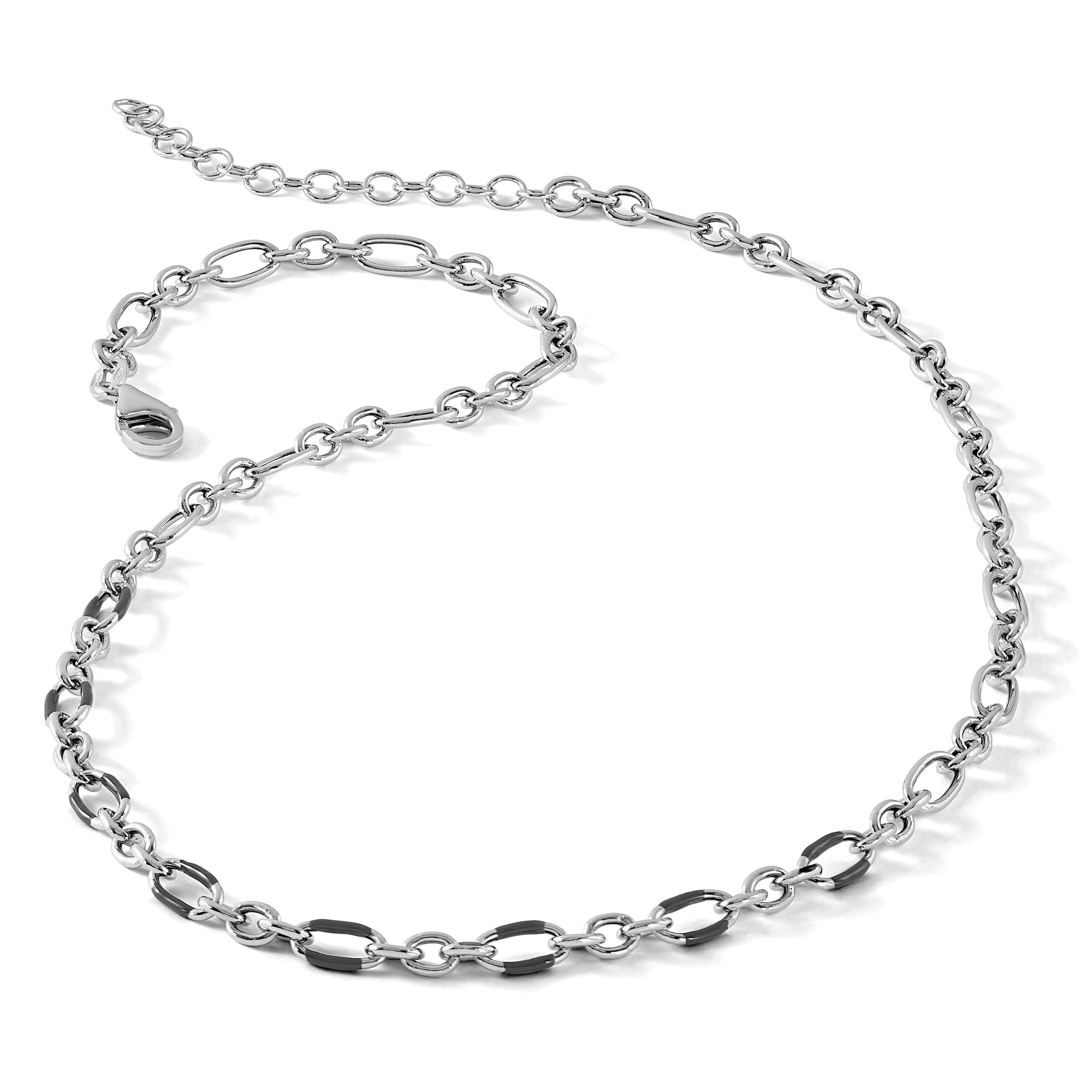 Sterlingsilber Rhodiniert Emaille Glieder 2 Zoll Verlängerung. Halskette