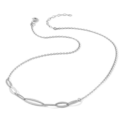 Sterlingsilber Rhodiniert mit 1.5 Zoll Verlängerung. Halskette