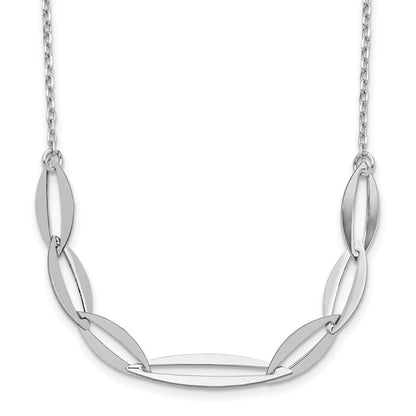 Sterlingsilber Rhodiniert mit 1.5 Zoll Verlängerung. Halskette
