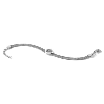 Sterlingsilber Rhodiniert Platin Kreis Multi Strang 1 Zoll Verlängerung. Armband
