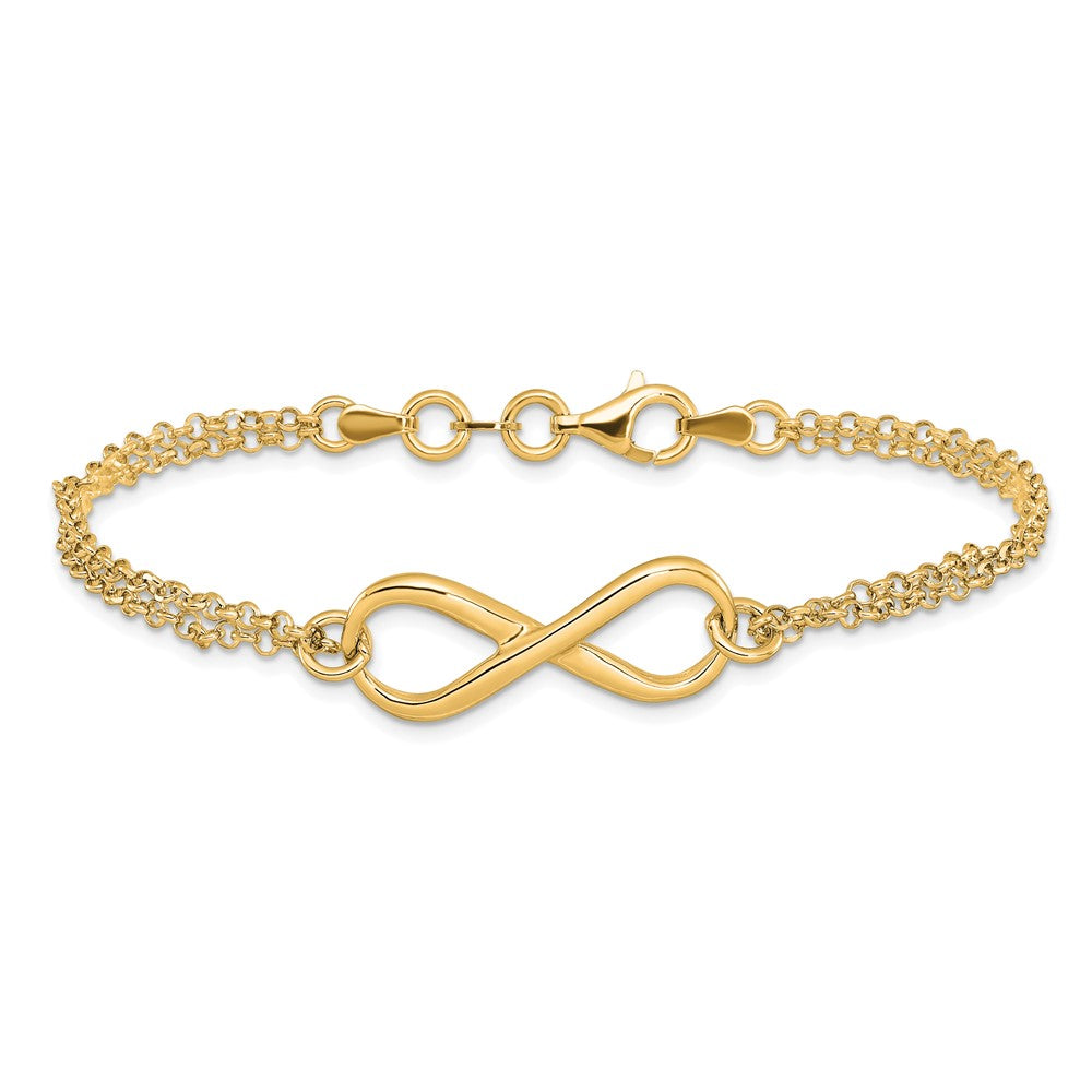 Vergoldet Sterlingsilber Unendlichkeit Symbol Armband