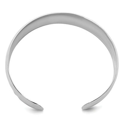 Sterlingsilber Poliert Gehämmert Schieber-on Armreif