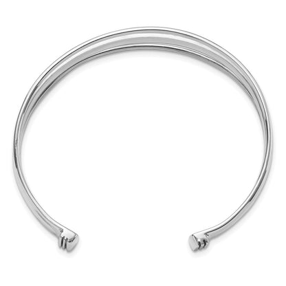 Sterlingsilber Poliert Fantasie Schieber-on Armreif