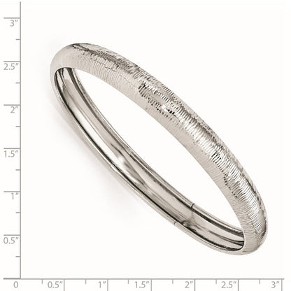 Sterlingsilber Ss Radiant Essence Rhodiniert Diamantiert Schieber auf Armreif