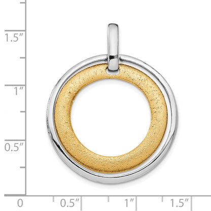 Sterlingsilber Goldfarben Rhodiniert und Glanz 24K Beschichtet Anhänger