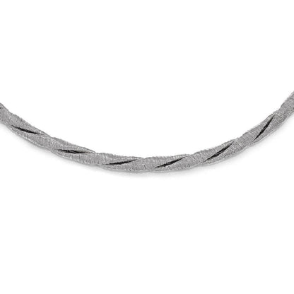 Sterlingsilber Strukturiert mit Verlängerung Halskette