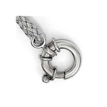 7.5 Zoll Sterlingsilber Geflochten Glieder Armband